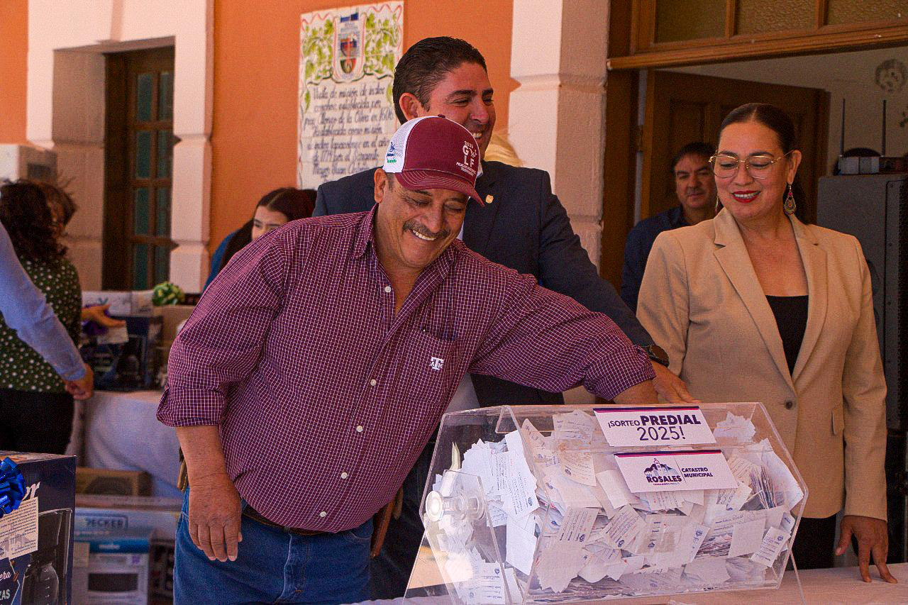 Realiza Presidencia Municipal de Rosales Sorteo de Artículos por el Pago Puntual del Impuesto Predial.