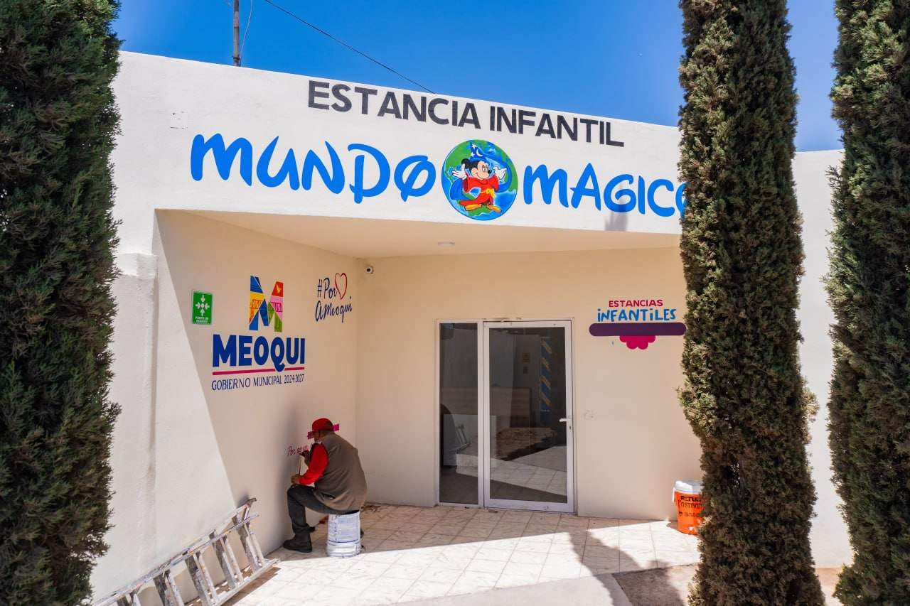 Por concluir trabajos en Estancia Infantil Mundo Mágico de Meoqui
