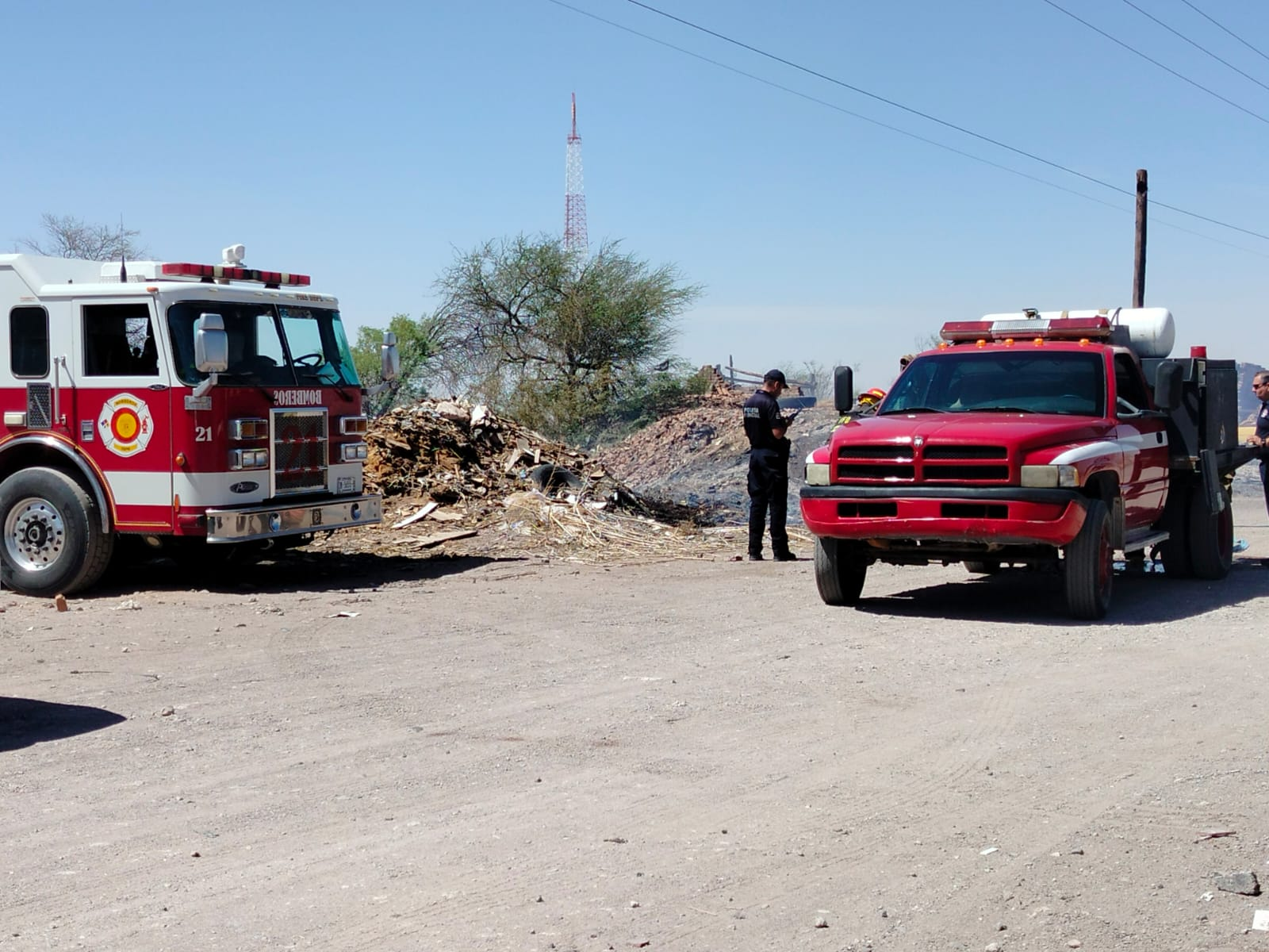 MOVILIZACIÓN DE BOMBEROS POR INCENDIO EN LADRILLERAS DE LA COLONIA ALTA VISTA