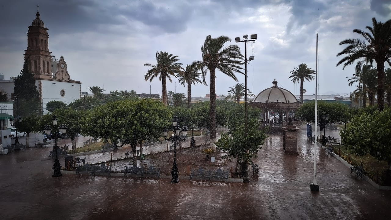 Meoqui registró 24.2 mm de lluvia ayer, fue el tercer municipio con mayor precipitación en el estado