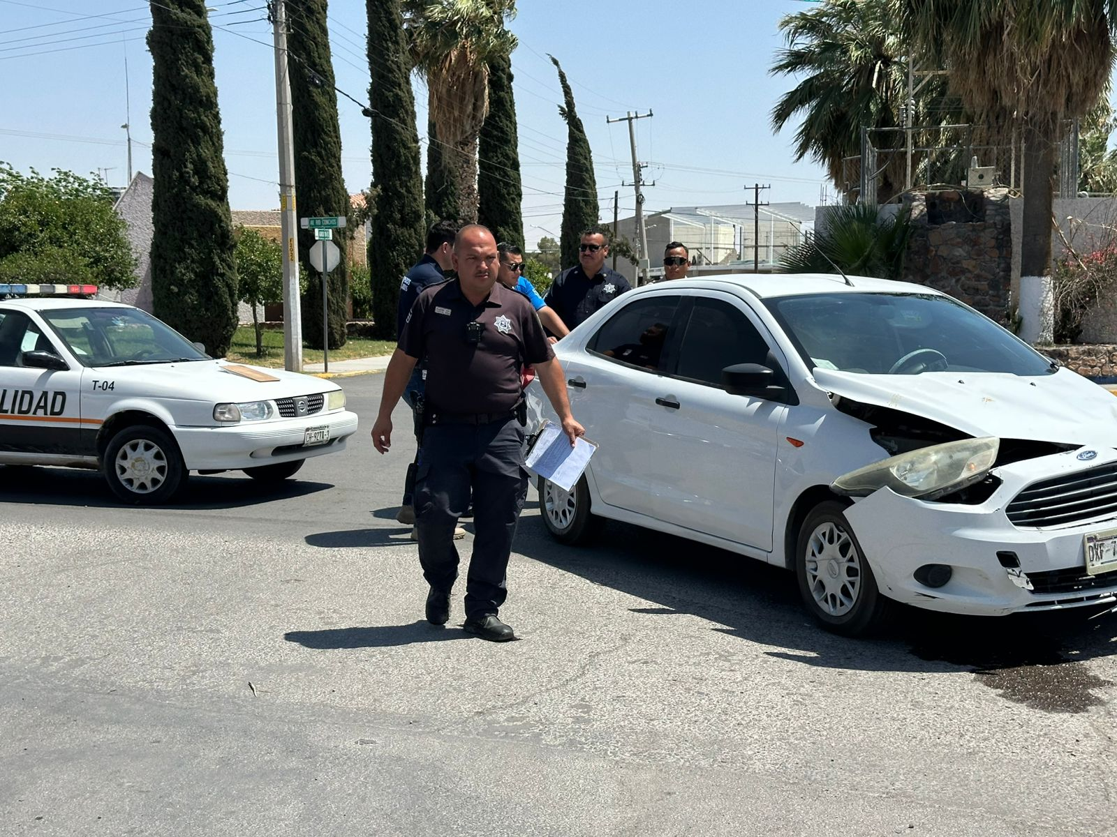 Fuerte choque en Av. Río Conchos