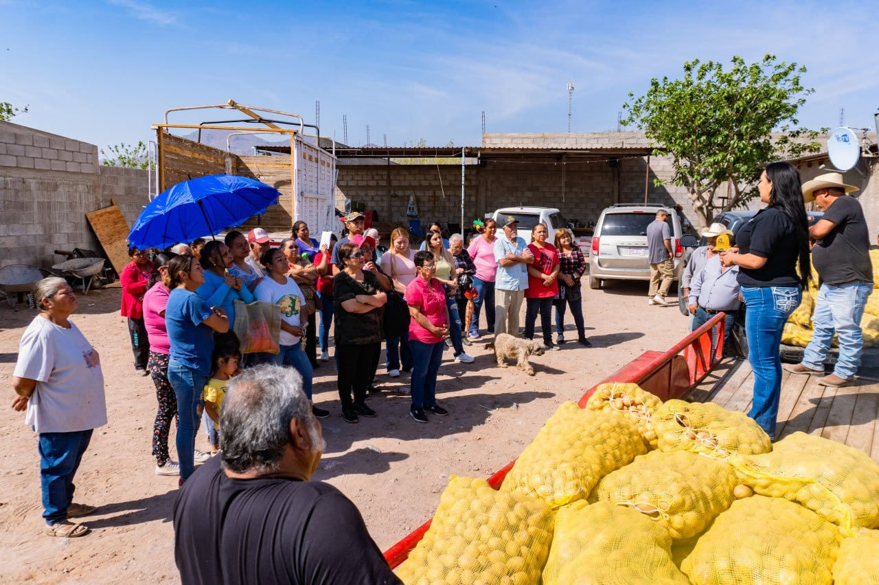 Entregan en Meoqui más de 6 toneladas de papa a comunidades rurales