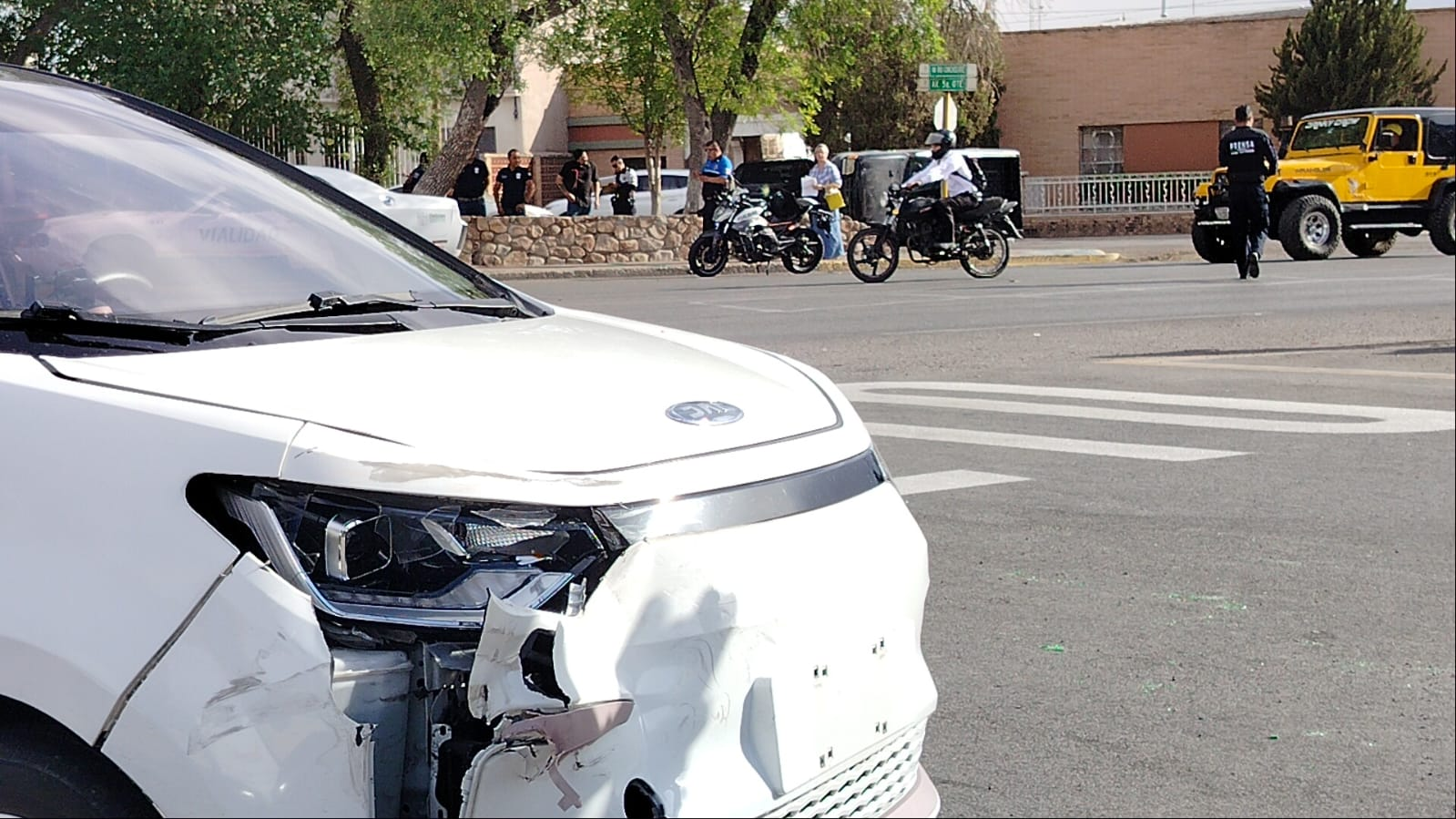 NOVENO ACCIDENTE FRENTE AL TEATRO DE LA CIUDAD EN LO QUE VA DEL AÑO