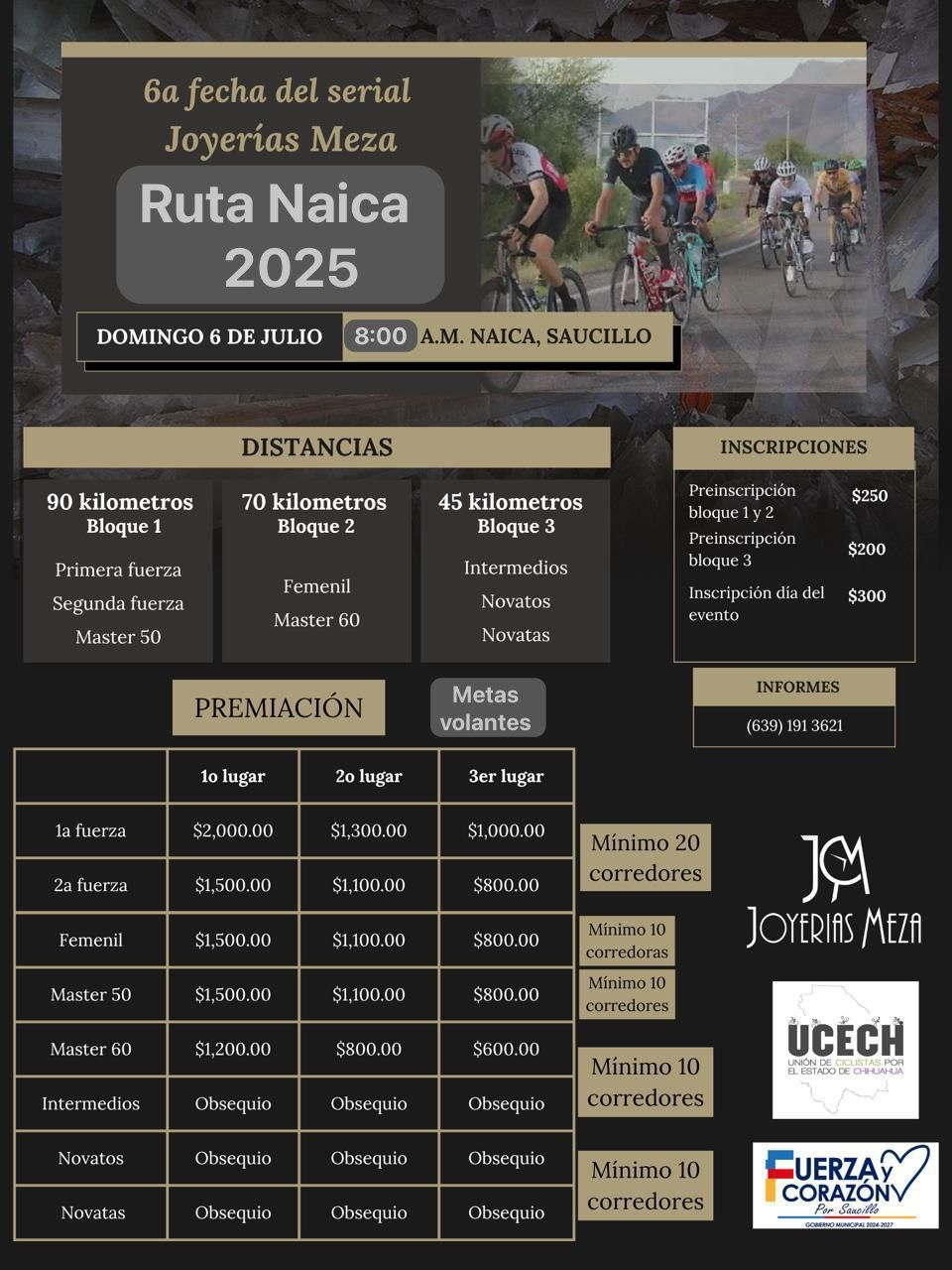 Invita Fito Gardea a la primera carrera ciclista Ruta del Minero en Naica