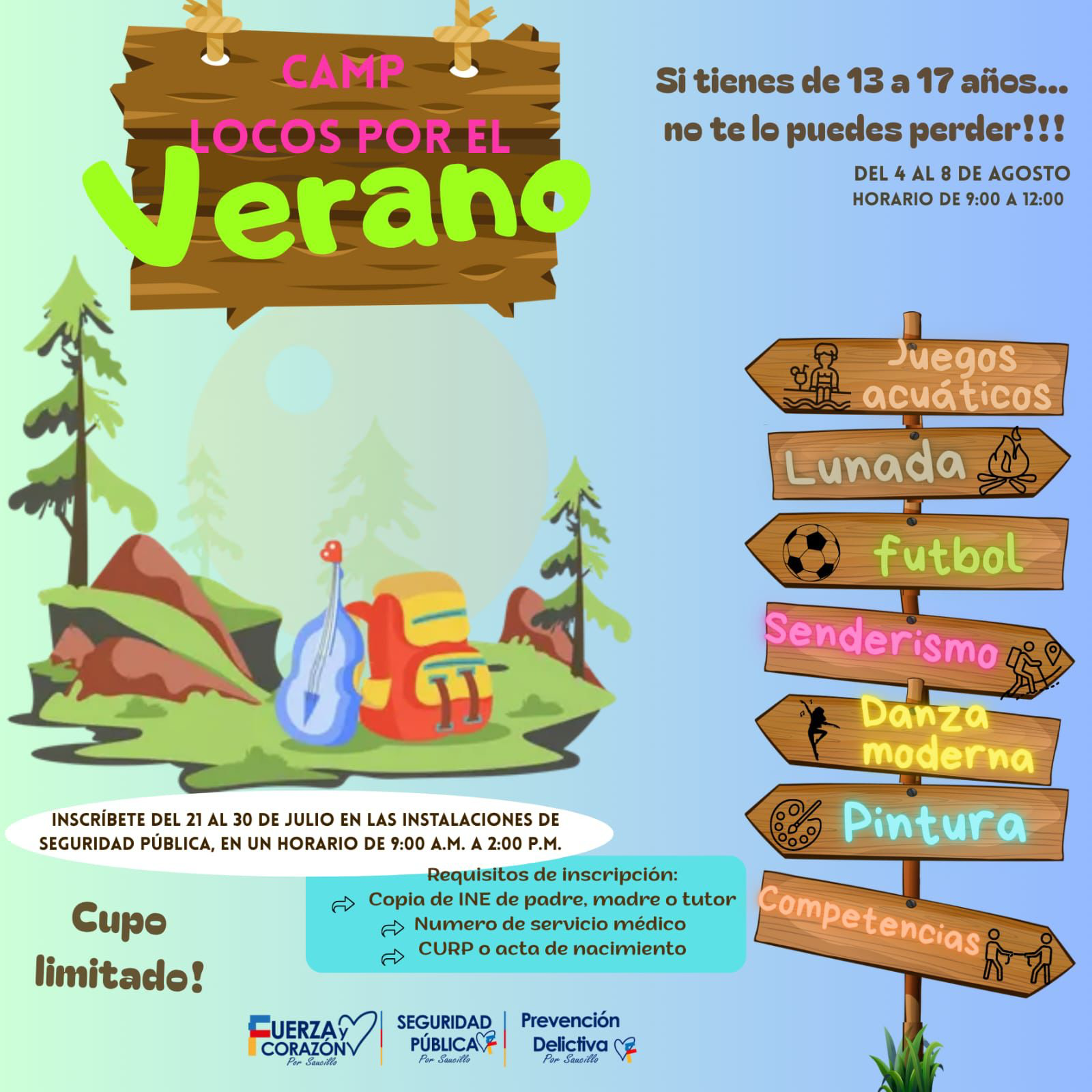 “Un Verano Loco”: Seguridad Pública de Saucillo se suma con actividades preventivas y recreativas para niñas y niños