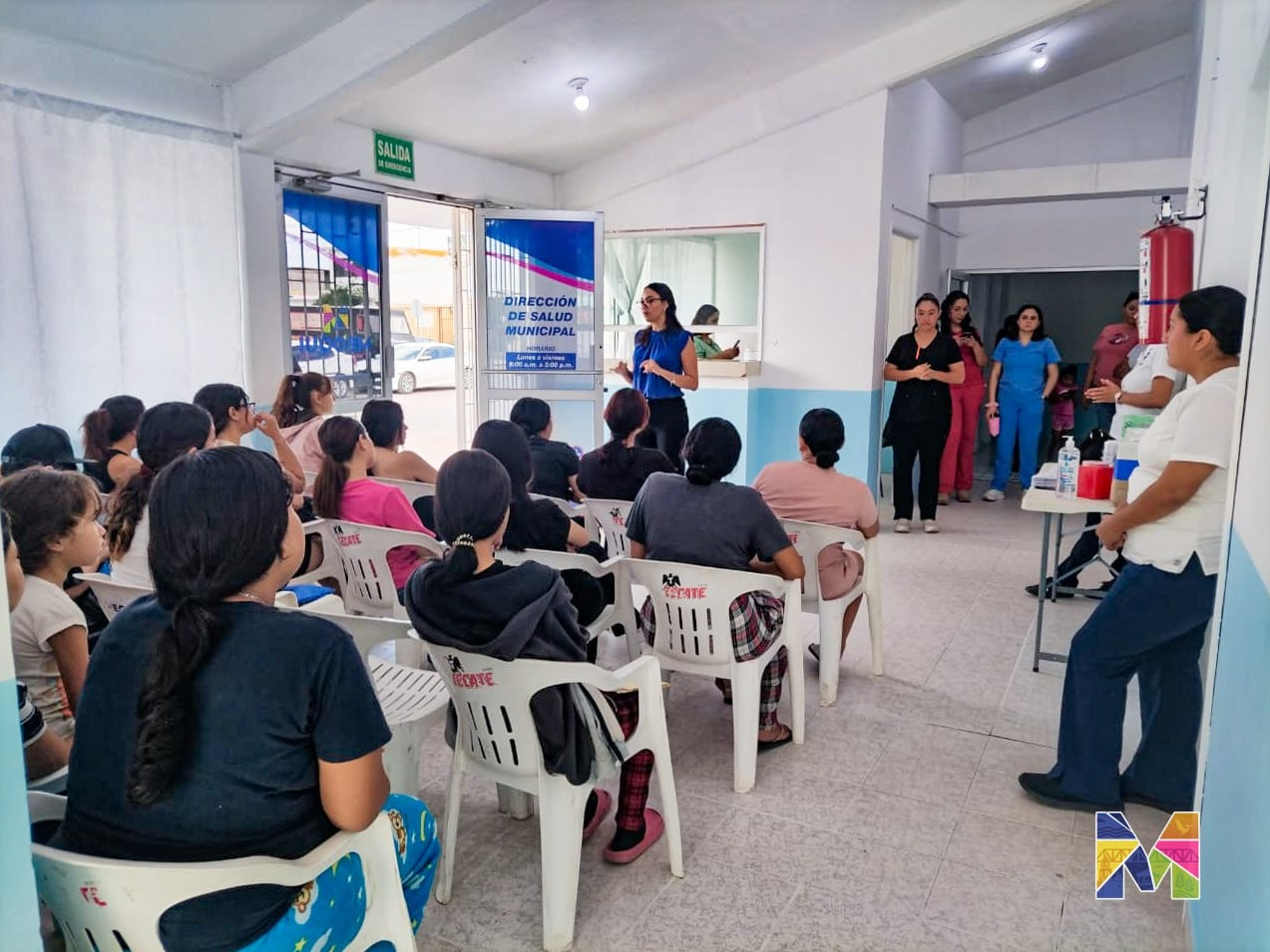 Completan esquemas de vacunación a mujeres embarazadas durante jornada de “En el Vientre Materno” en Meoqui