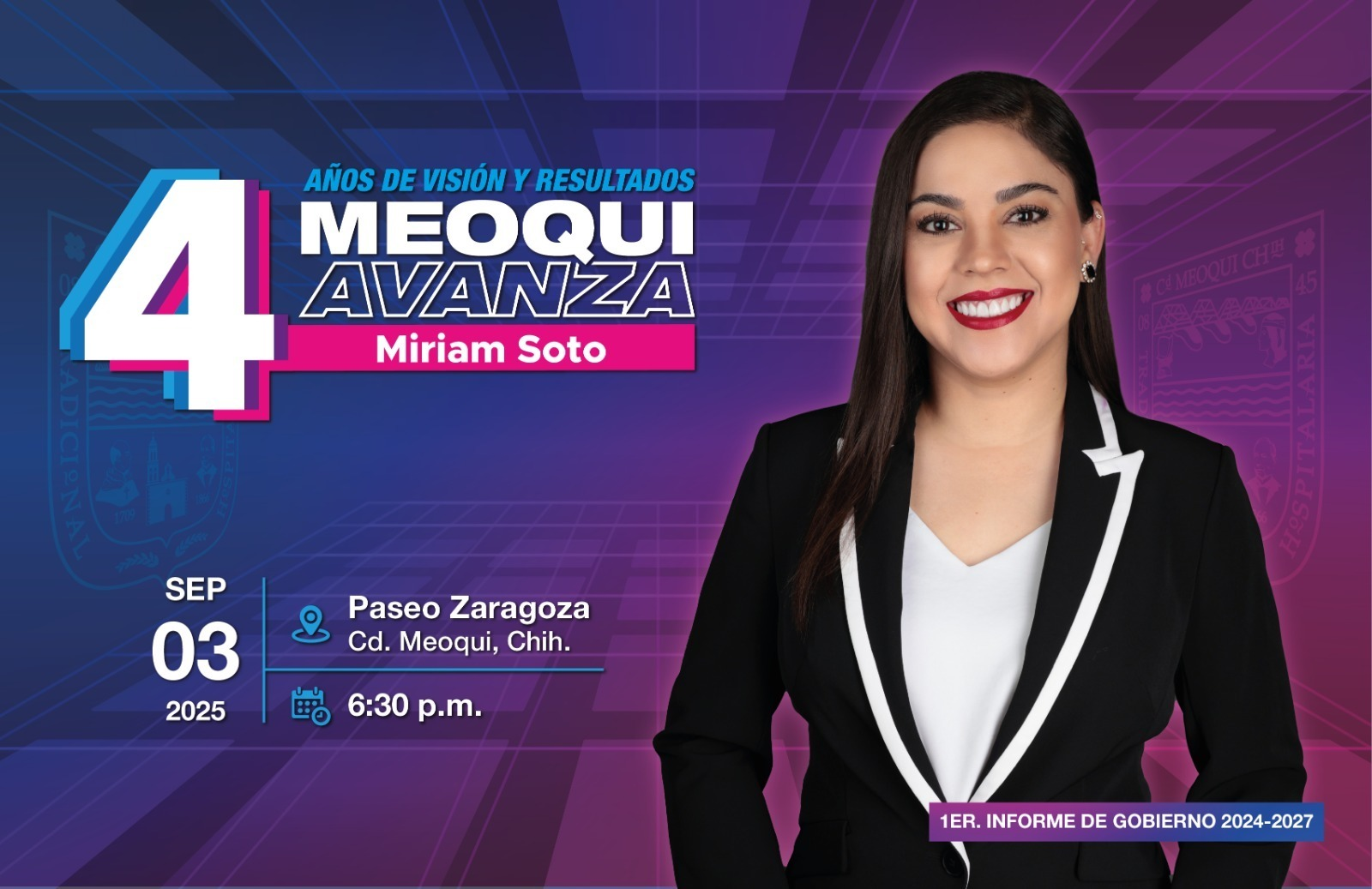 “Meoqui avanza con cuatro años de visión y resultados”: Miriam Soto