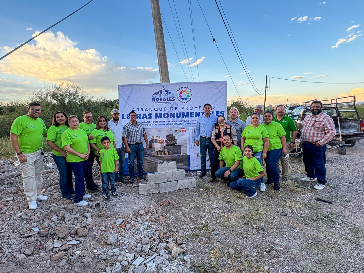 Rosales impulsa la identidad: arranca proyecto de letras monumentales enCongregación Ortiz