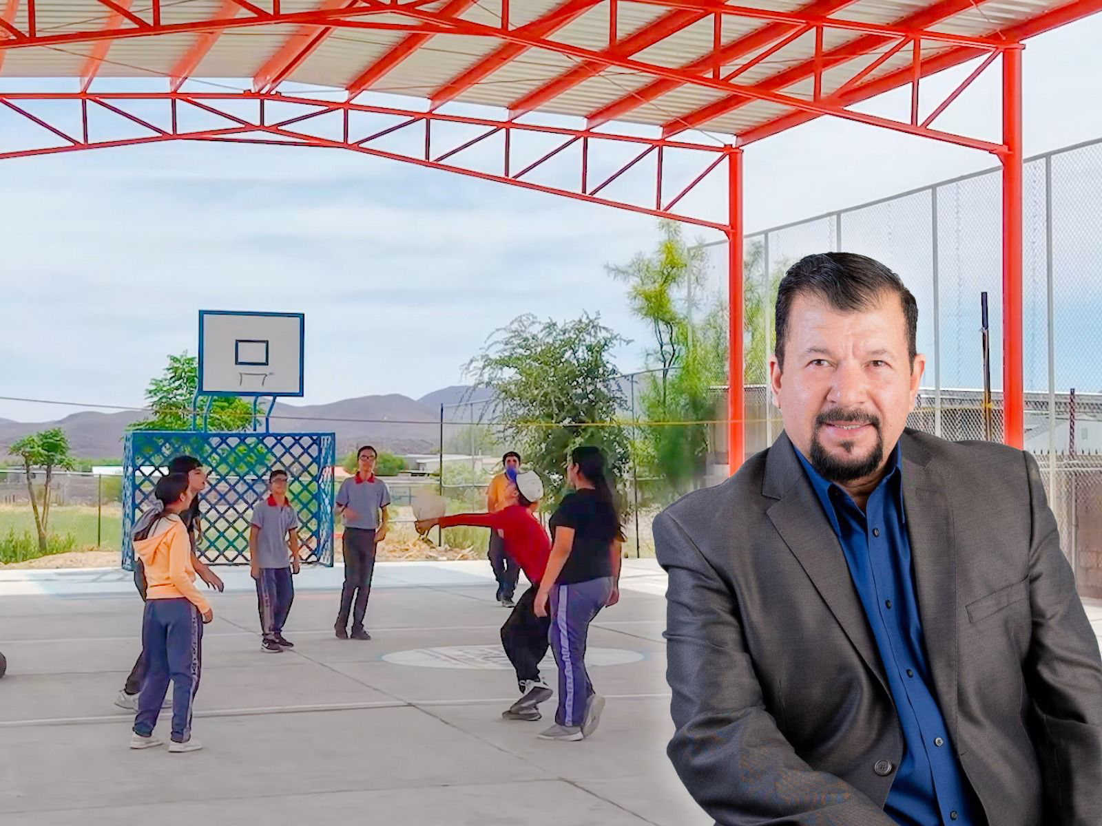Con gestión, Fito Gardea logra multiplicar inversión en obras educativas para Saucillo