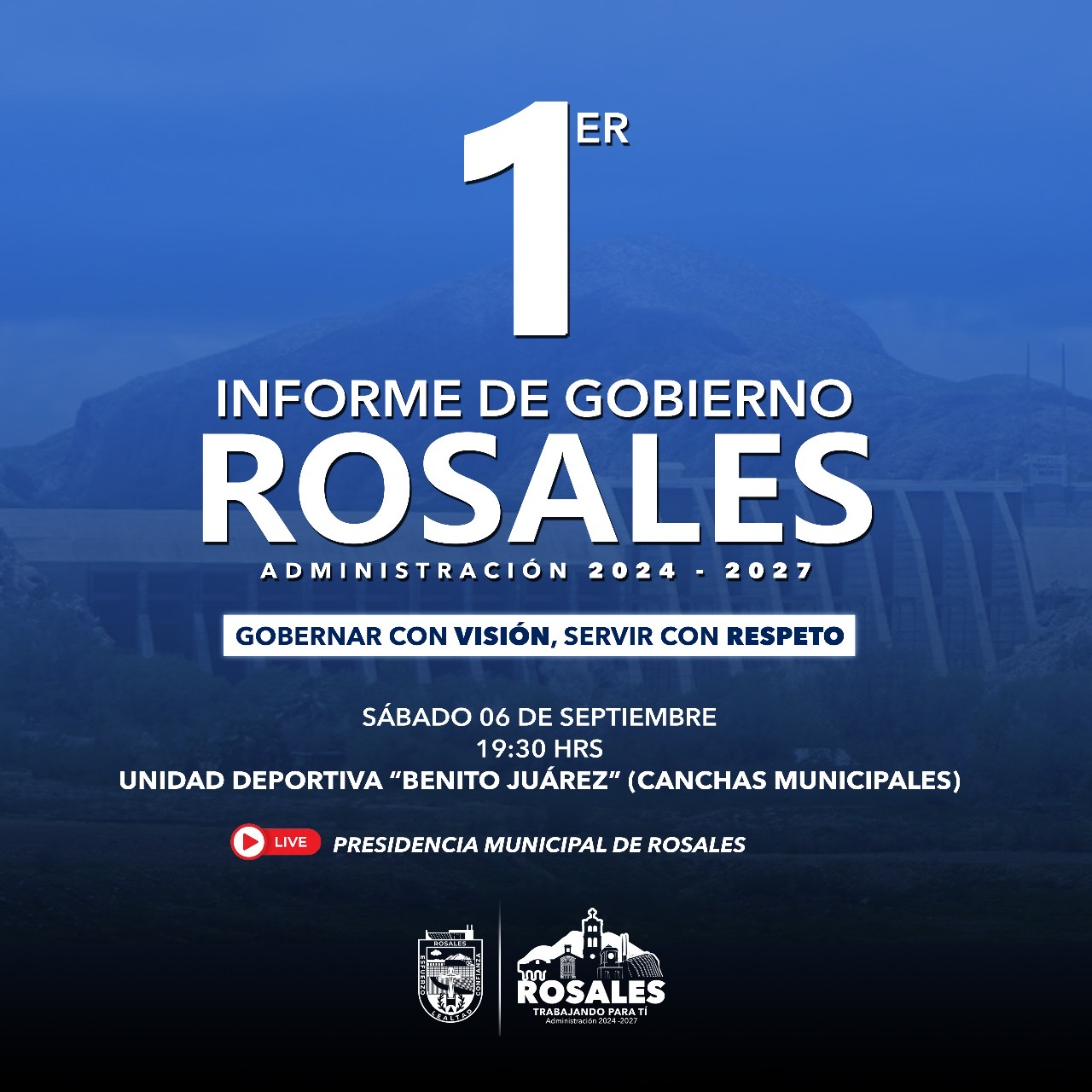 Informe de Gobierno de Rosales cambia de sede por pronóstico de lluvias