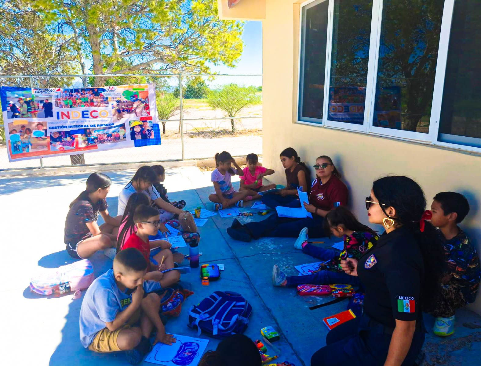 Protección Civil lleva campaña infantil a comunidades rurales de Saucillo: Fito Gardea impulsa cultura de prevención