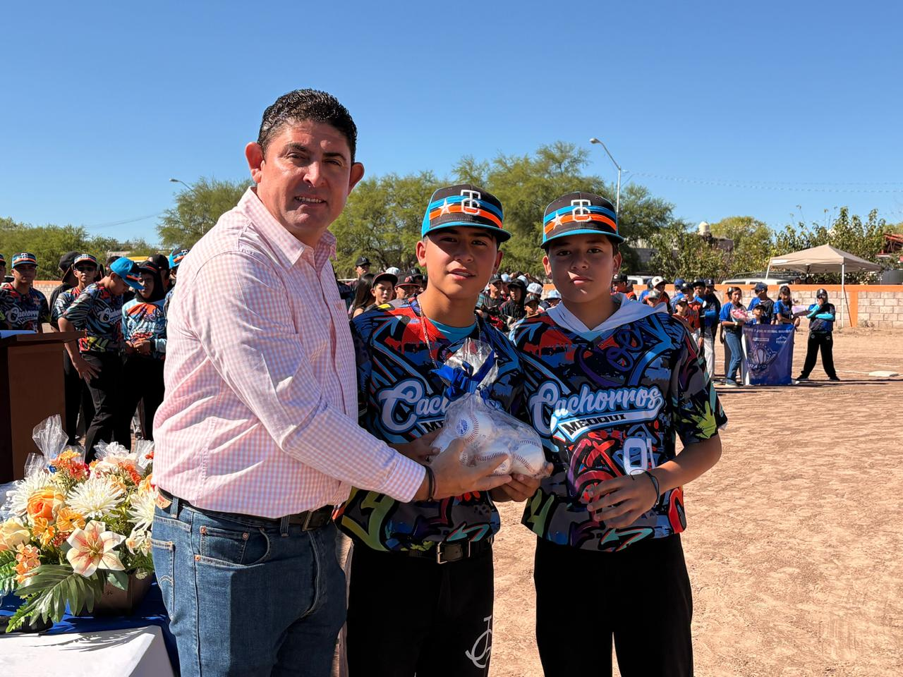 Se inauguró la segunda temporada de la Liga de Béisbol Infantil y Juvenil en honor al entrenador Eleazar Salcido GarcíaPresidencia Municipal refrendó el apoyo a esta disciplina entregando material para la práctica de ese deporte