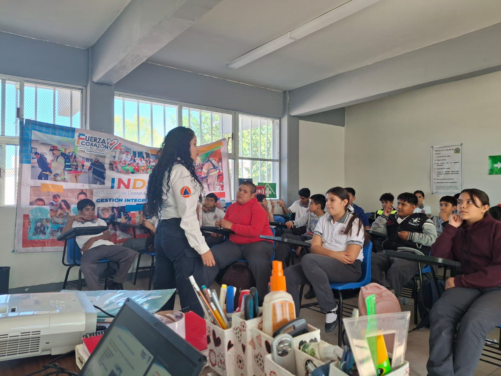 Implementa Municipio de Saucillo programas de Protección Civil en escuelas para fortalecer la prevención