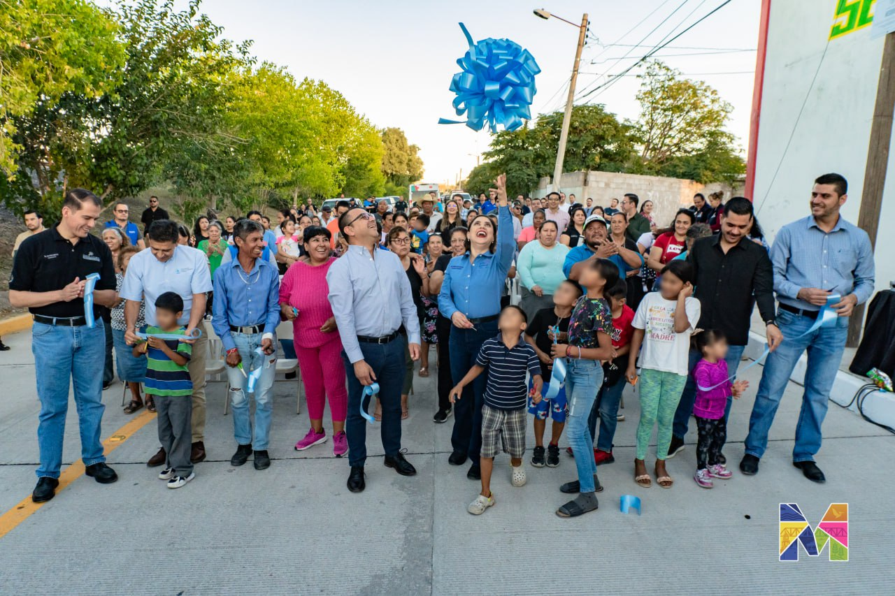 Entrega Miriam Soto pavimentación de concreto hidráulico en Calle Ferrocarril gestionada ante Gobierno del Estado