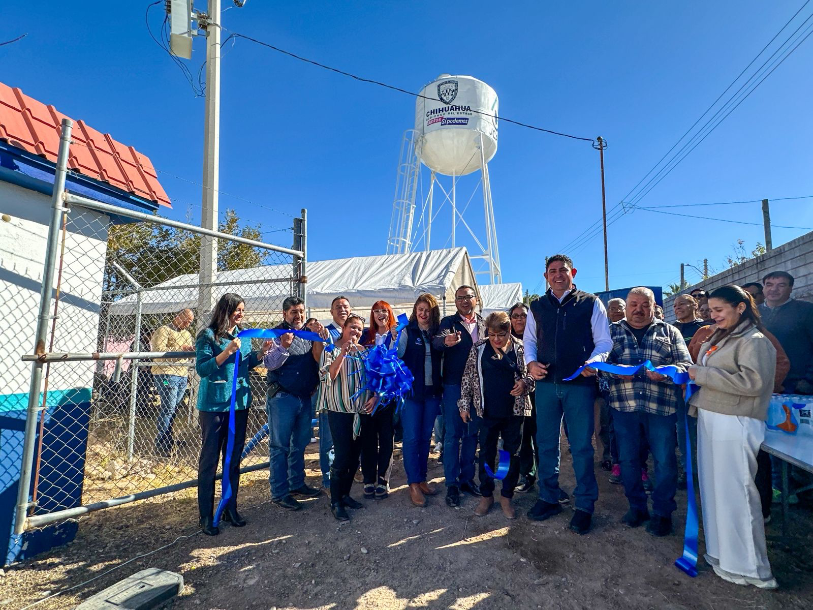 Entregan obra de rehabilitación de tanque elevado de La Garita, resultado de unión de esfuerzos
