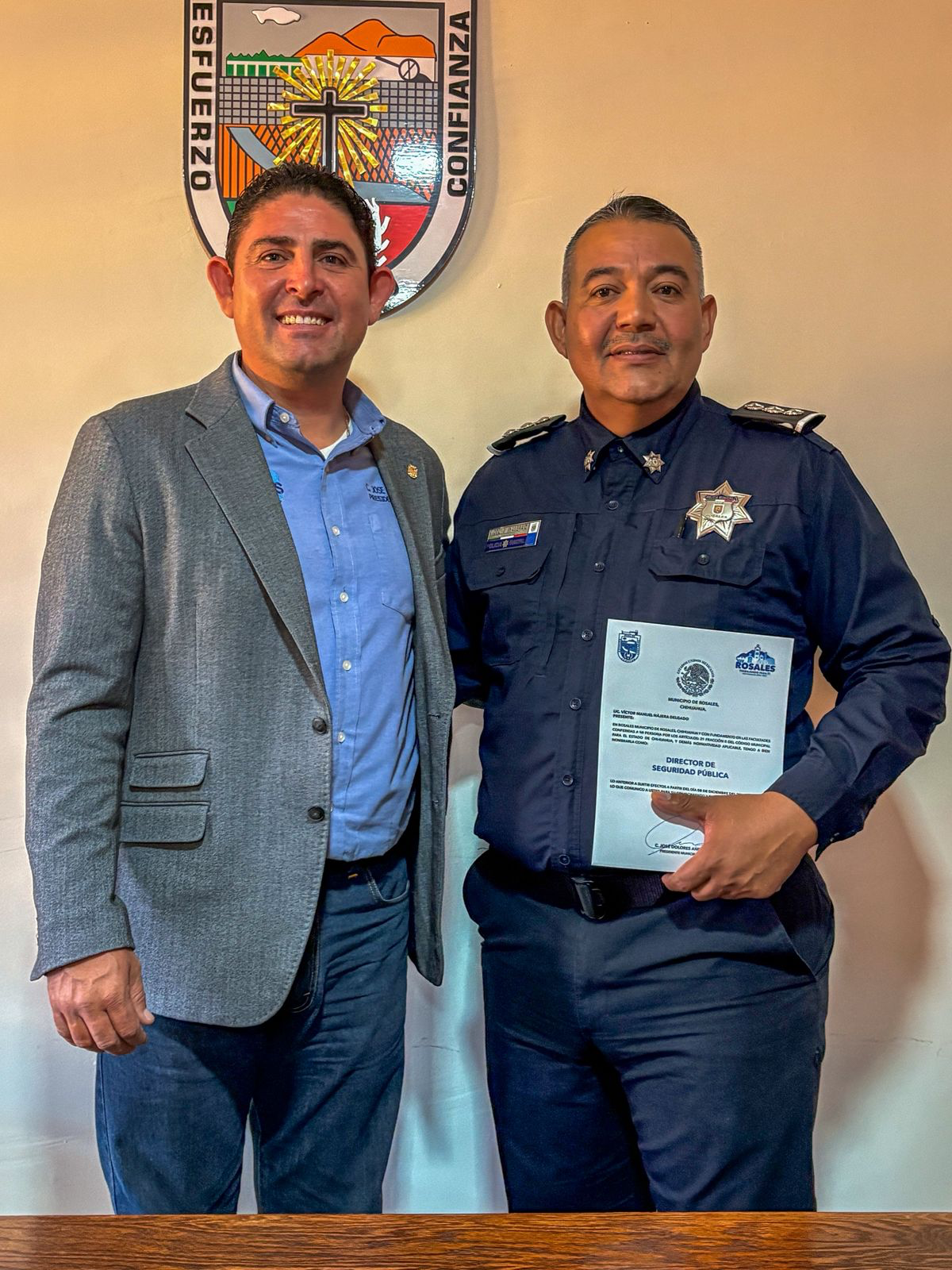 Designan en Rosales a Víctor Manuel Nájera Delgado como nuevo Director de Seguridad Pública