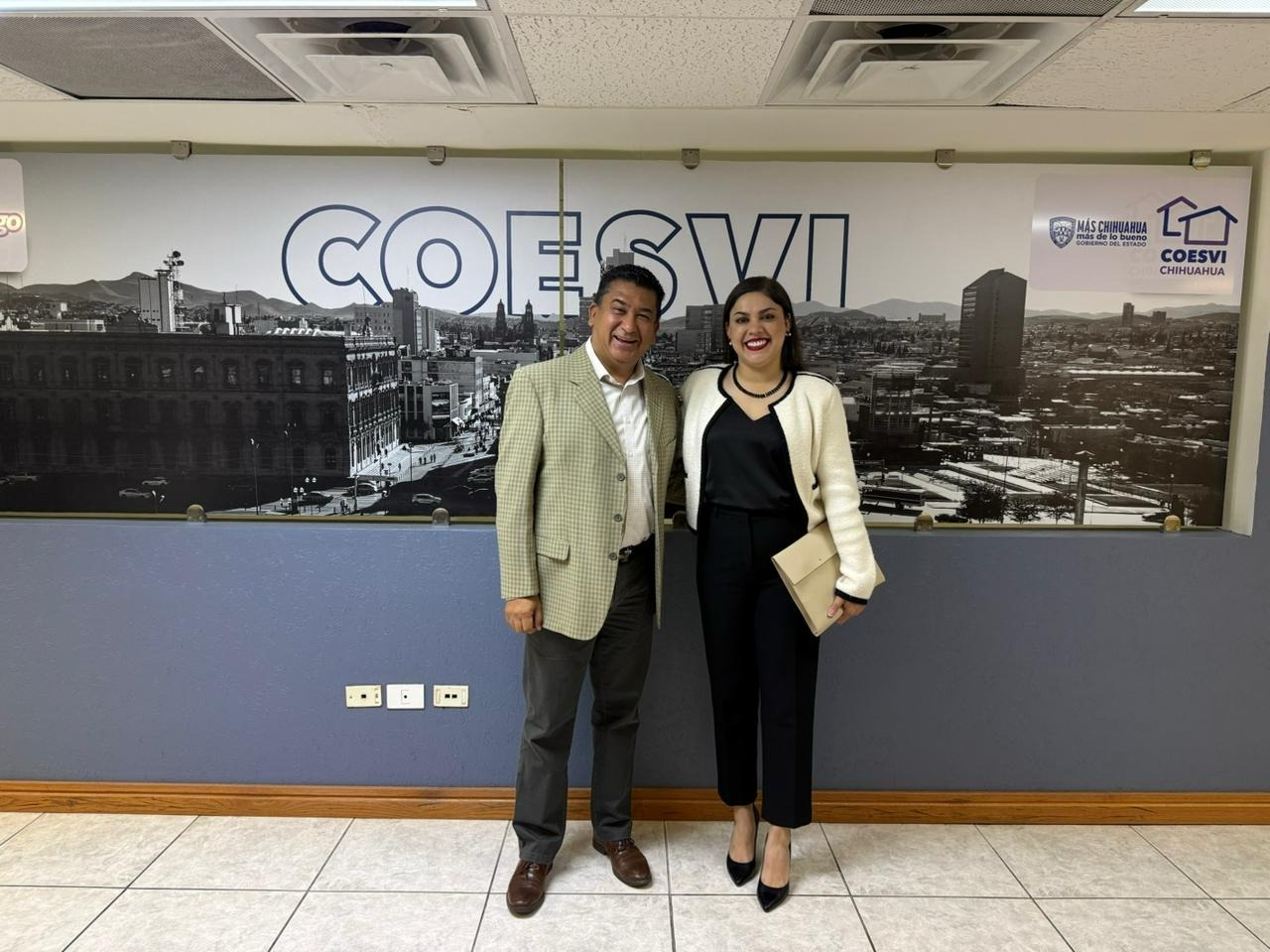 Gestiona Miriam Soto ante COESVI nuevos proyectos de vivienda para Meoqui