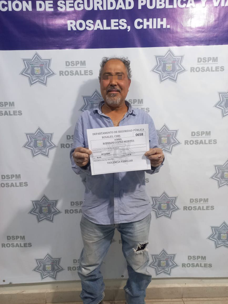 Lo detienen por presunta violencia familiar