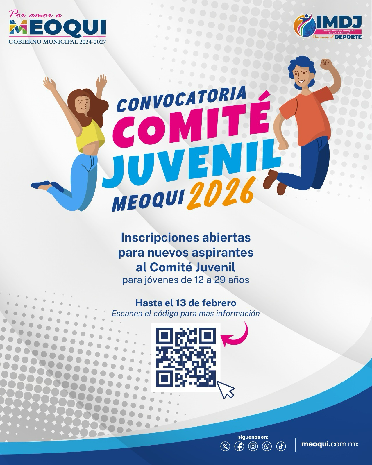 Gobierno Municipal Invita a formar parte del Comité Juvenil de Meoqui