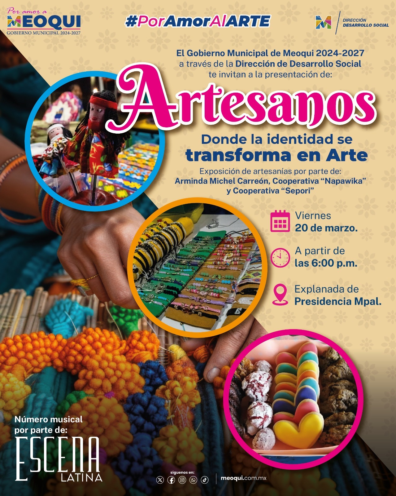 Invitan en Meoqui a exposición “Artesanos, donde la identidad se transforma en Arte”