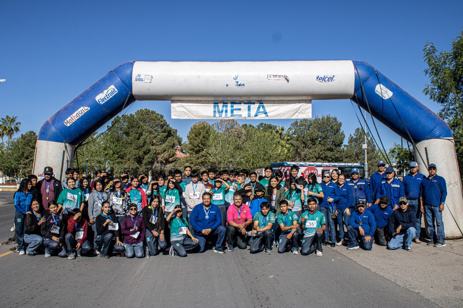 En Meoqui, más de 100 jóvenes participan en la segunda “Carrera Por el Agua”