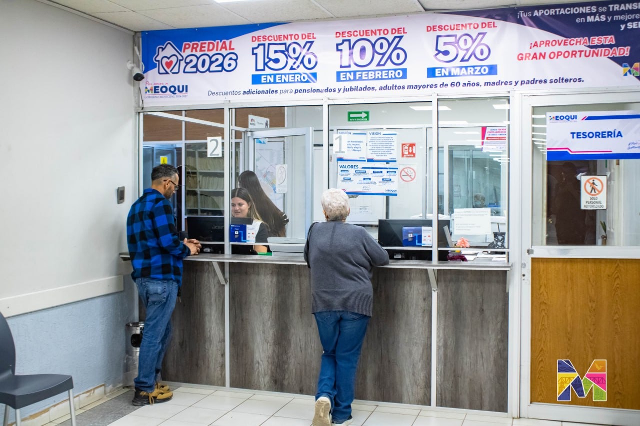 Últimos días para aprovechar el 5% de descuento en el pago del predial en Meoqui