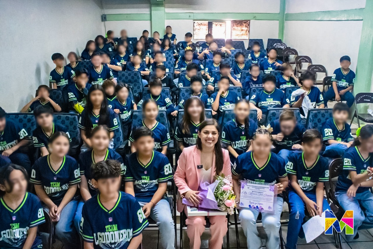 Inspira Miriam Soto a estudiantes de la Primaria Algodoneros 2080 el marco del Día Internacional de la Mujer